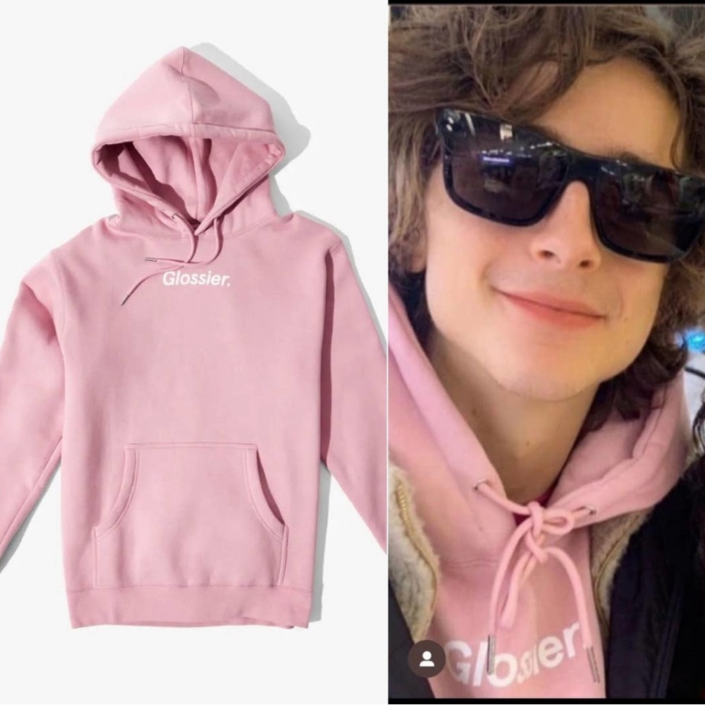 Glossier bubblegum hoodie‎ size small - Picture 6 of 9